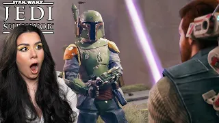 Boba Fett Confronts Cal Kestis 🤯(All Scenes Reaction) Star Wars Jedi Survivor