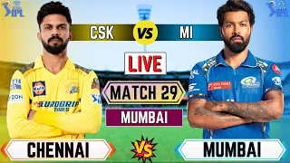 Live MI Vs CSK 29th T20 Match | Cricket Match Today | CSK vs MI live 1st innings #livescore