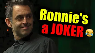 Ronnie O'Sullivan Was in a Good Mood That Day!
