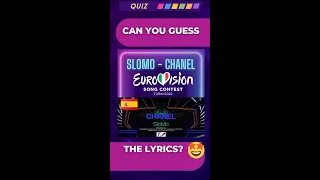 Learn Spanish with SLoMo CHANEL SPAIN💃🏻Eurovision SONG FESTIVAL 2022 ▶ QUIZ #shorts