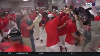 Cleveland Indians celebrate third straight American League Central Division championship