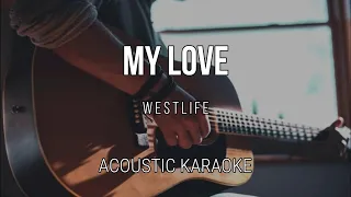 My Love - Westlife | Acoustic Karaoke - Instrumental