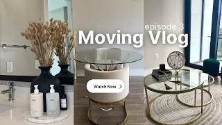 MOVING VLOG ep3 | shopping for my new apartment + decorating living/dining room + moms in town