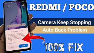 can't connect to camera | camera auto back | keep stopping | Miui 13 | Xiaomi