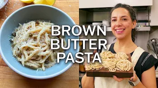 Fresh Pasta with Lemony Brown Butter and Parm