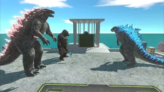 Kong and Evolved Godzilla Defeat Legendary Godzilla to rescue Godzilla Earth