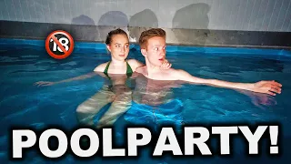 Um 2 UHR NACHTS in den POOL schleichen… 😏 ERWISCHT!