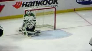 Kari Lehtonen in action during the Stars @ Senators hockey game