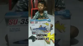 unboxing pesawat jet tempur #shortvideo #pesawatrc