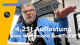 Auflastung unseres  Adria Kastenwagen auf 4,25t - was gibt es zu beachten?