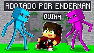 ADOTADO por uma FAMILIA DE ENDERMAN no Minecraft