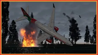 Boeing 737 Crashes Just After Takeoff | Kenya Airways Flight 507 | Cockpit Breakdown | Mayday