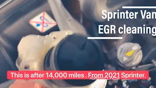 2021 Sprinter Van | Maintenance | EGR valve cleaning @ 14,000 miles