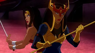 27 Wonder Woman and Big Barda vs Female Furies   Fight Scene   Superman Batman  Apocalypse