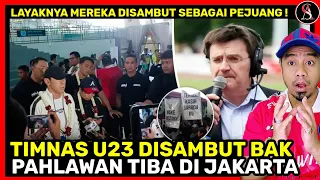 DISAMBUT PENUH HARU! Kedatangan Timnas U23 diserbu layaknya pencetak sejarah~Prancis beri hakspecial