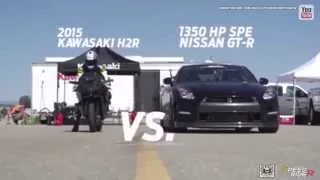 Kawasaki H2R VS Nissan GTR