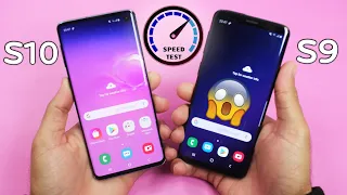 Samsung Galaxy S10 vs Samsung Galaxy S9 Speed Test! (WOW)