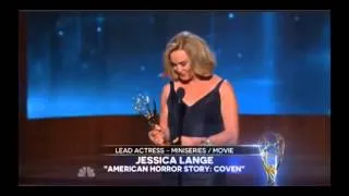 Jessica Lange Acceptance Speech Emmys 2014 FULL. HD
