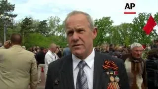 Victory day marked in Donetsk and Odessa