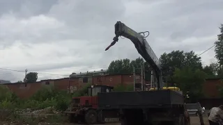 Кран-манипулятор на базе Урал вездеход