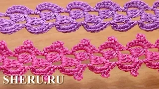 Crochet Braid Ribbon  How To Урок 31 Как связать шнур крючком