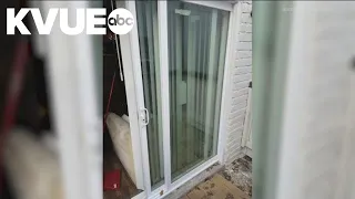 Austin woman claims broken sliding glass door led to her being assaulted