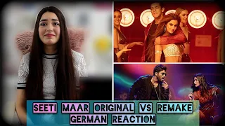 GERMAN REACTION | Seeti Maar - Original Vs Remake | Radhe | DJ | Salman | Disha | Allu Arjun | Pooja