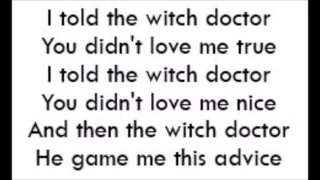 Witch Doctor - Cartoons (Lyrics)