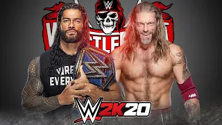 WWE2k20 : Wrestlemania 37 Roman Reigns Vs Edge Gameplay