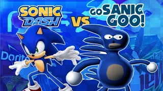 Sonic Dash vs Go Sanic Goo! | Reuploaded