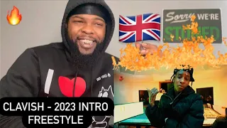 AMERICAN REACTS🔥 Clavish - 2023 Intro Freestyle [Music Video] | GRM Daily