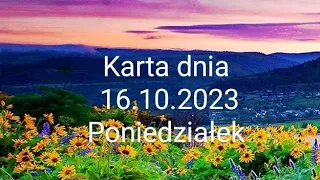 Tarot🙂 Karta dnia 16.10.2023 🙂Poniedziałek🙂 Wszystkie znaki zodiaku🙂