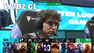 CLG vs FLY | Week 7 Day 2 S12 LCS Summer 2022 | CLG vs FlyQuest W7D2 Full Game