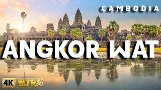 Flying Over Cambodia (4K UHD) - Relaxing Music along with Beautiful Nature Videos