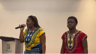 ESTHER AND EZEKIEL PERFORM NO AIR BY CHRIS BROWN AND JORDIN SPARKS LIVE AT MADE IN AFRICA EXHIBITION