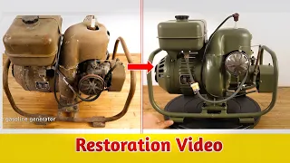 Restoration Videos. Vintage Gasoline Powered Generator Restoration/ Company  Restoration