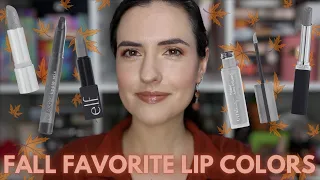 TOP Fall Favorite Lip Colors | My Favorite Lipsticks for Autumn 2023 + Lip Swatches