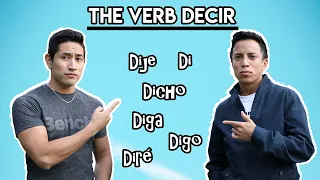 The verb DECIR: One of the most IRREGULAR VERBS in Spanish | How to congujate it