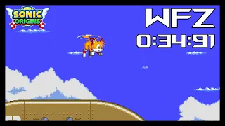 Sonic Origins - Sonic 2: Wing Fortress Speedrun (Tails) - 0:34.91