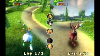 Shrek Smash n Crash Racing PS2 Multiplayer Gameplay (Dreamworks/Activision/Torus Games) All Courses