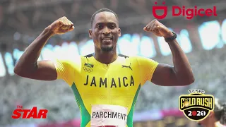 PICTURE THIS:  Hansle Parchment wins the 110m hurdles in Tokyo Olympics