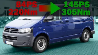 OK-Chiptuning - VW T5.2 2.0TDI 84PS CAAA | Leistungssteigerung mit 5 Gang Getriebe