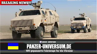 Deutschland, Niederlande & USA liefern fast 400 gepanzerte Fahrzeuge in die Ukraine - Breaking News