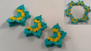 Crochet Butterfly 🦋  / Hindi Tutorial / Very Easy tutorial / क्रोशिया से बुनये बटरफ्लाई