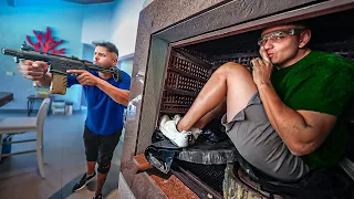 O ESCONDE ESCONDE COM AIRSOFT NA CASA MAIS DIFICIL DE TODOS