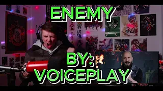 THAT LAUGH!!!!!!! Blind reaction to Voiceplay - Enemy Ft. AleXa