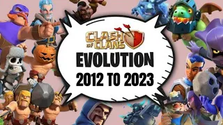 Clash of Clans Evolution 2012 to 2023