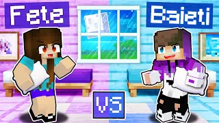 FETE vs BAIETI la Petrece In Pijama pe Minecraft...