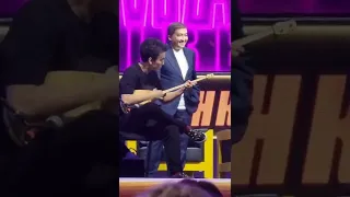 Dimash playing the dombra/Димаш играет на домбре.Fan meeting/Фан встреча❤️24.09.Almaty