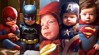 Top 25 Superheroes but Babies 💥 All Characters. DC & Marvel